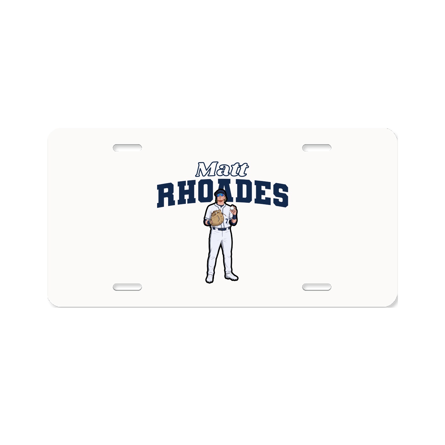 License Plate — Name Arch in Classic