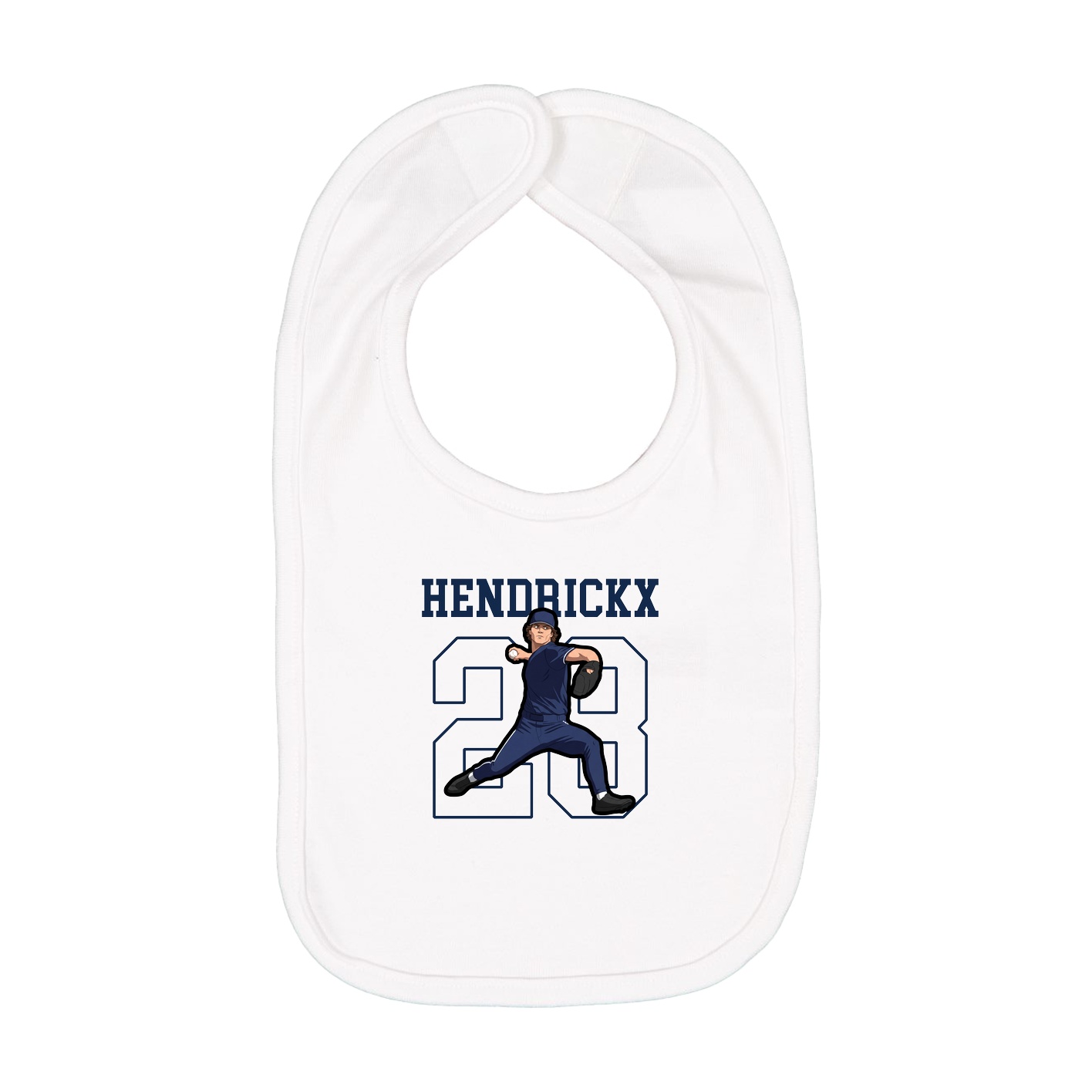 Infant Bib — Shirsey in White