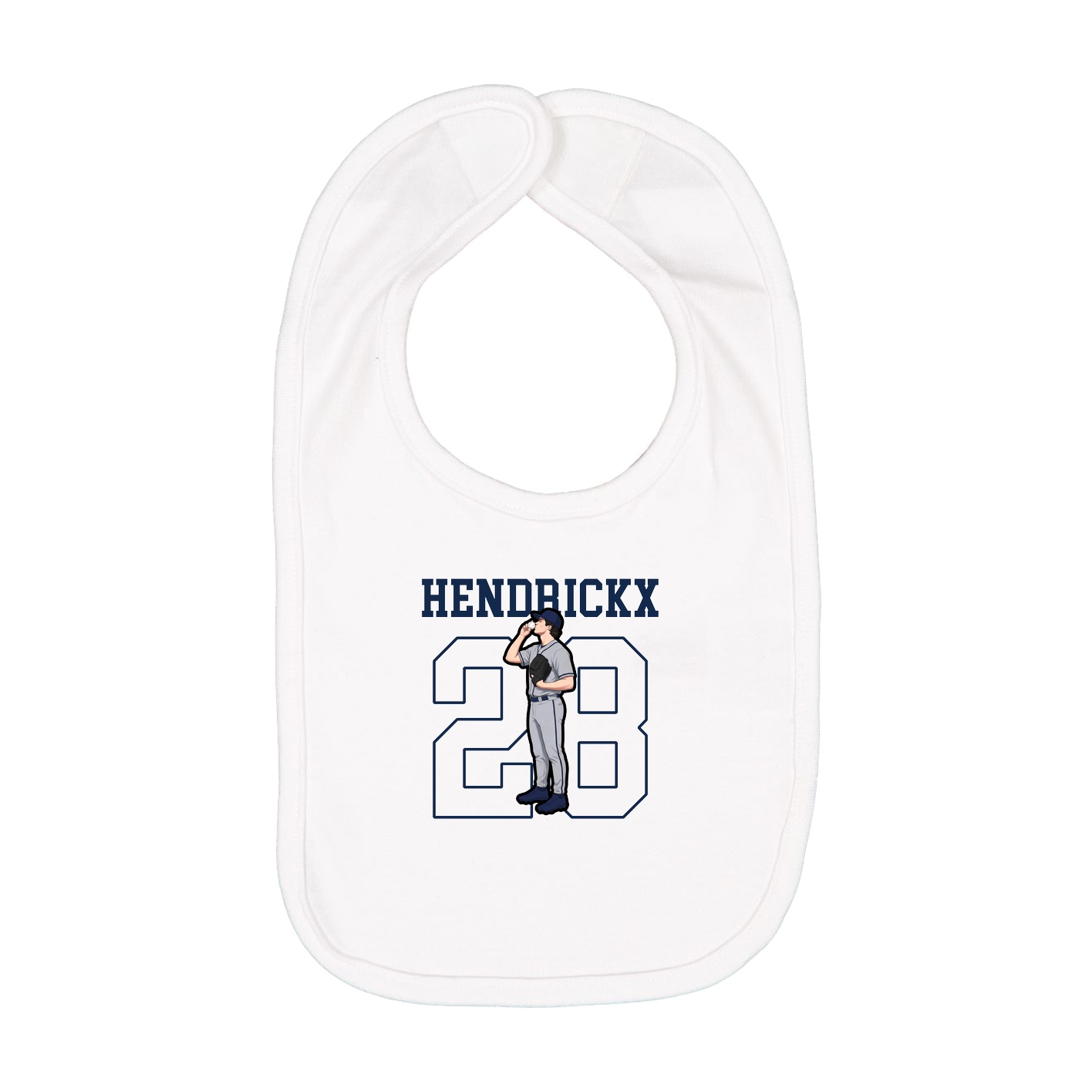 Infant Bib — Shirsey in White