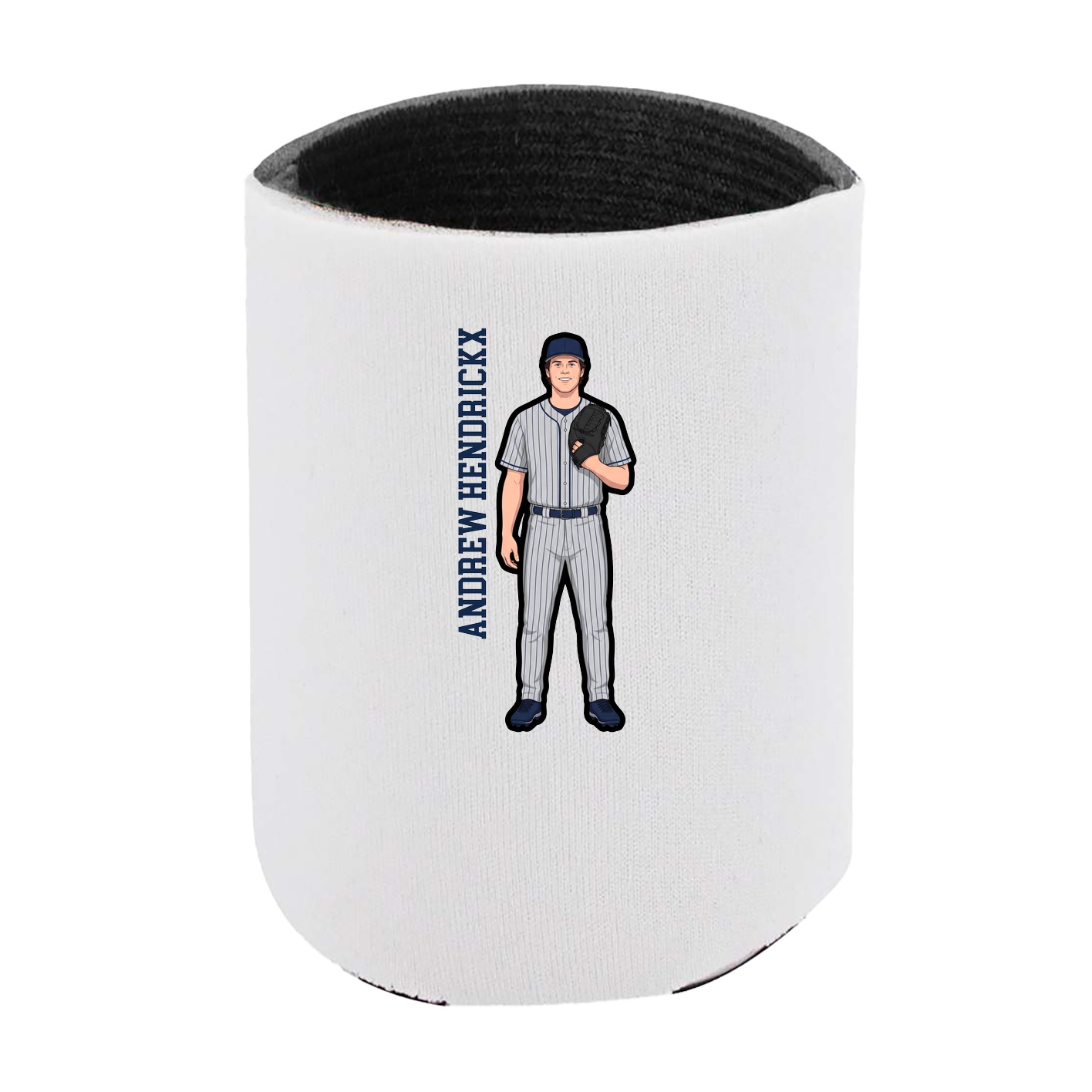 Can Holder — Name Vertical in White