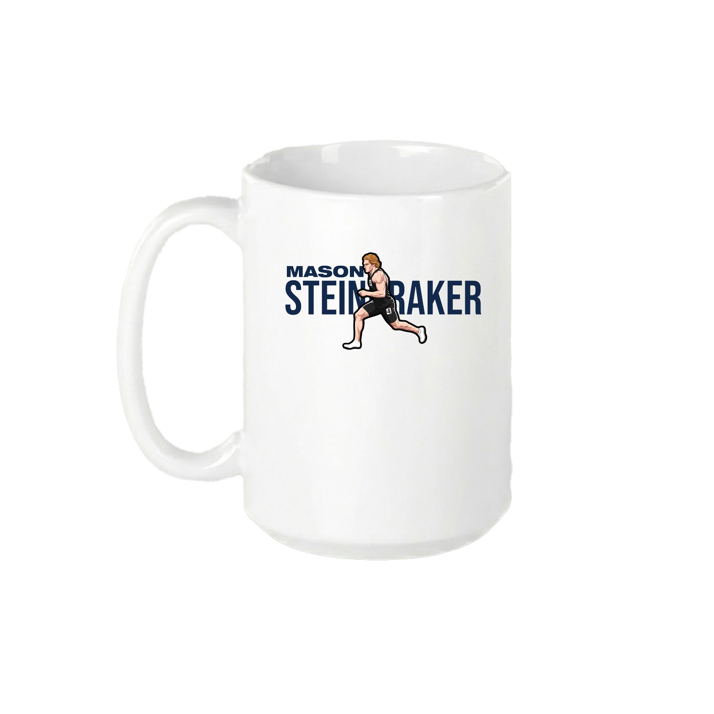15oz Coffee Mug — Player Name in White