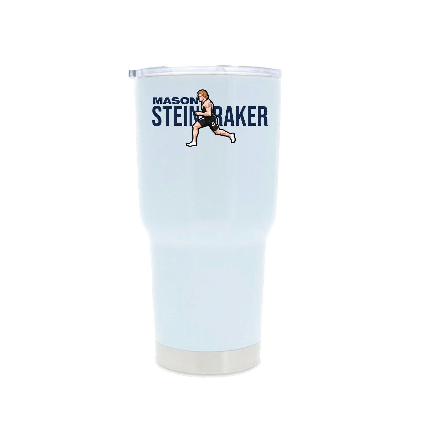 30oz Stainless Steel Tumbler — Player Name in White