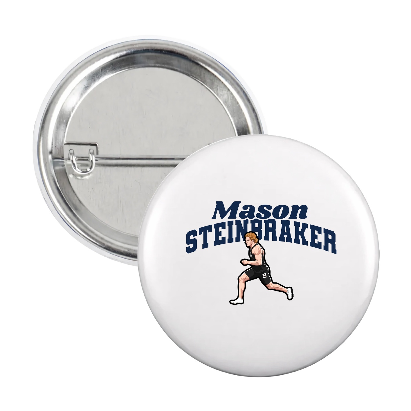 Game Day Button — Signature Arch in White