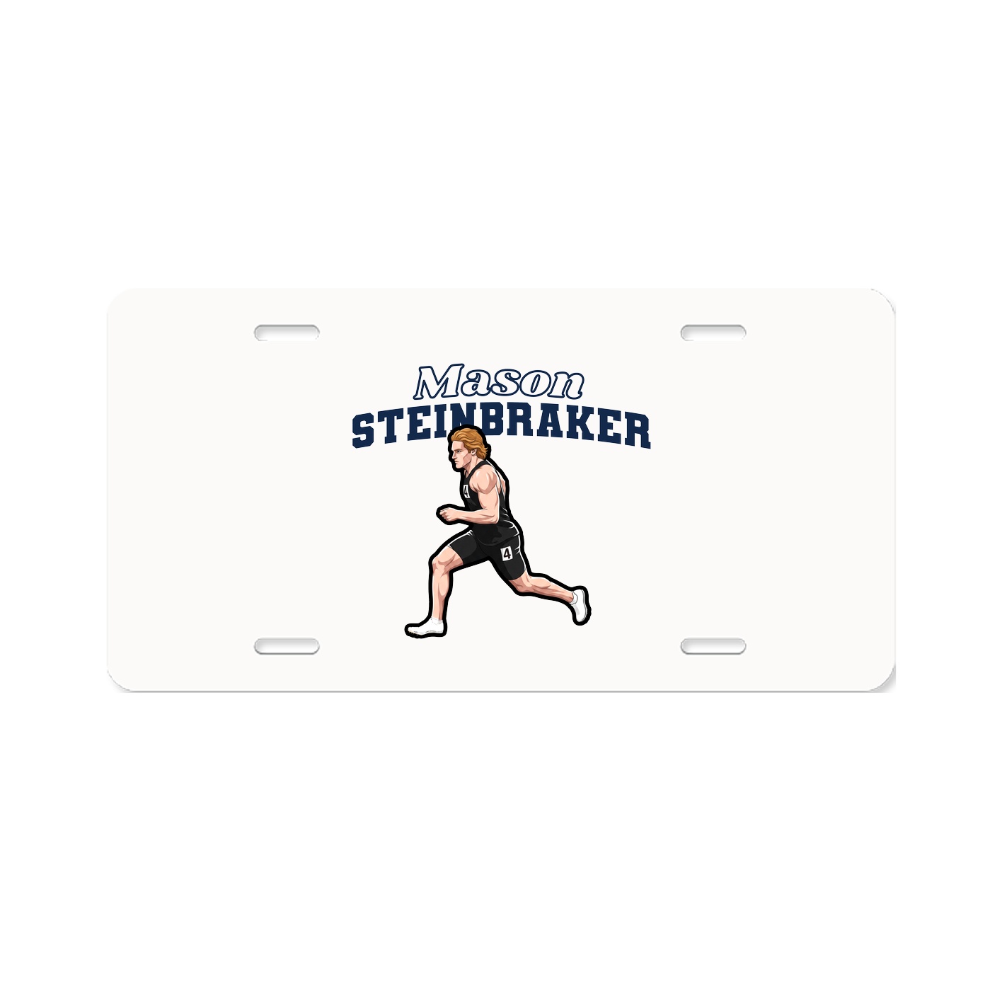 License Plate — Name Arch in Classic