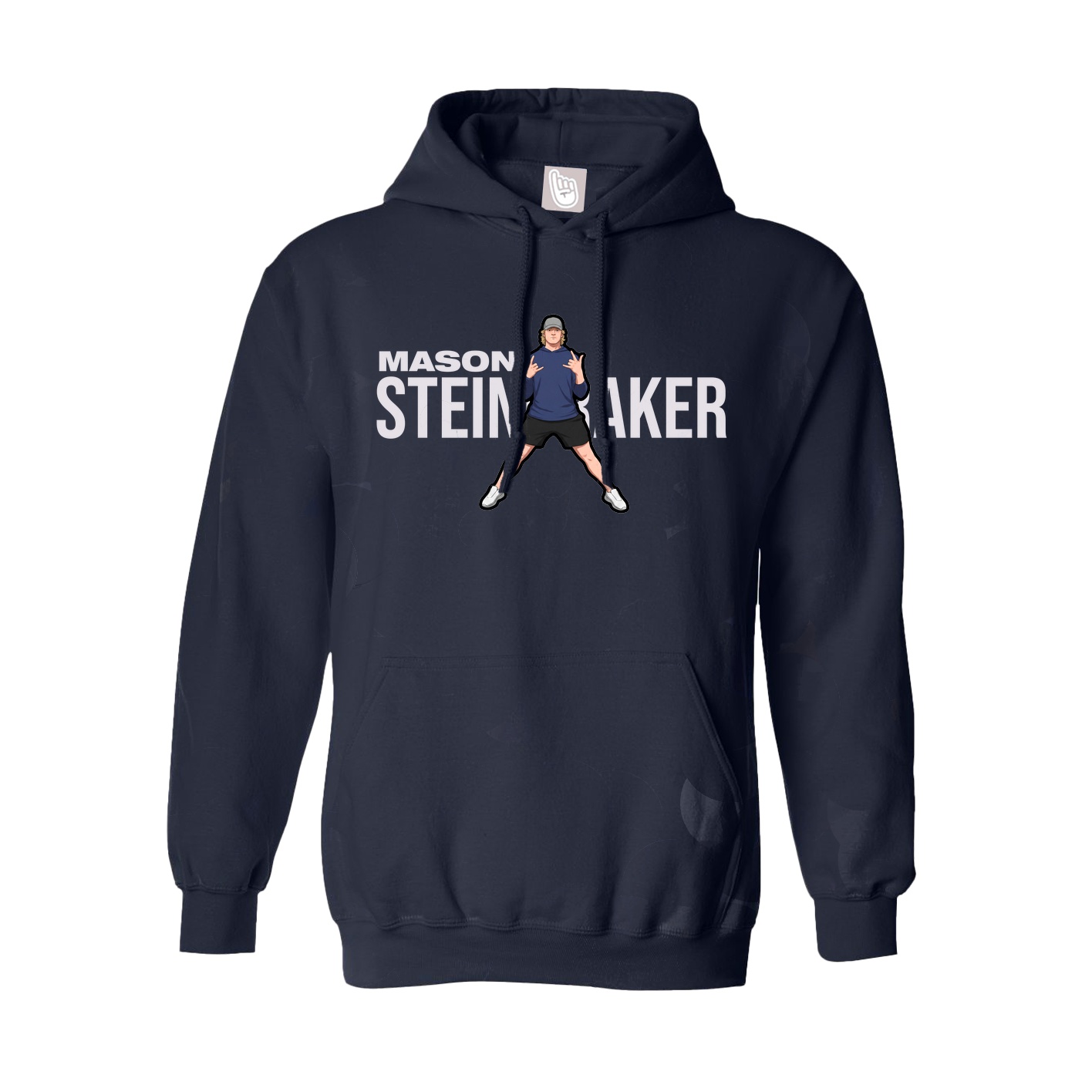 Youth Hoodie — Player Name in Navy