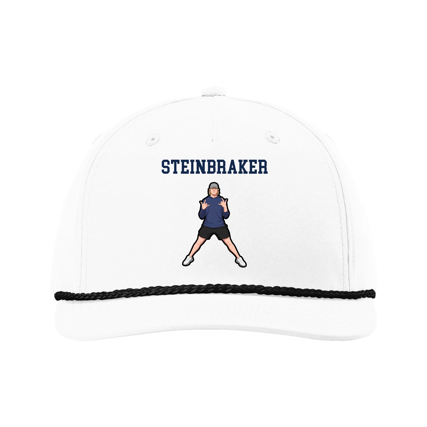 Five-Panel Classic Rope Cap — Shirsey in White