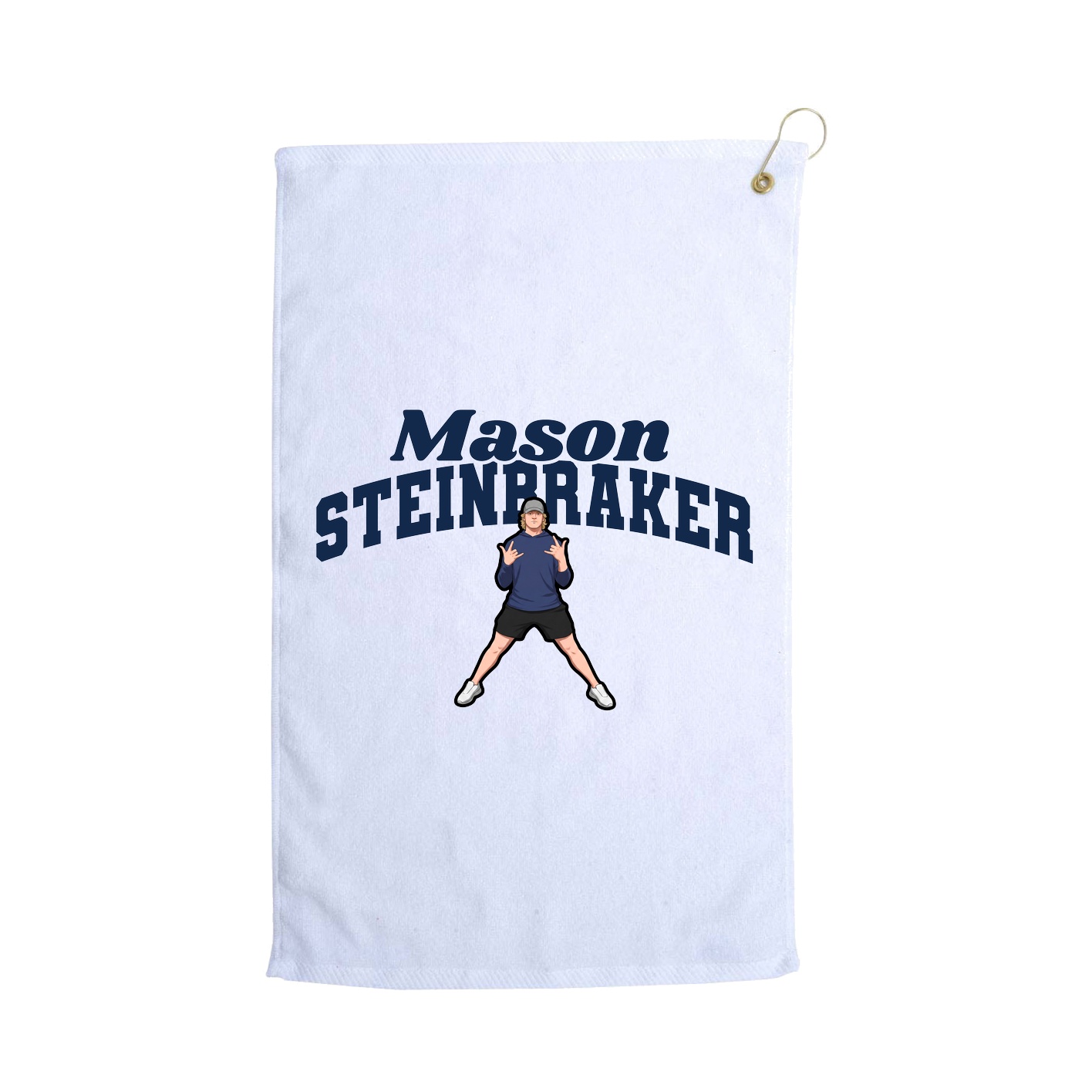 Golf Towel — Signature Arch in White