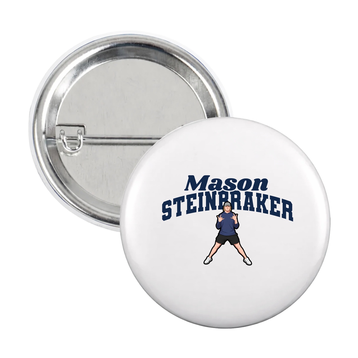 Game Day Button — Signature Arch in White