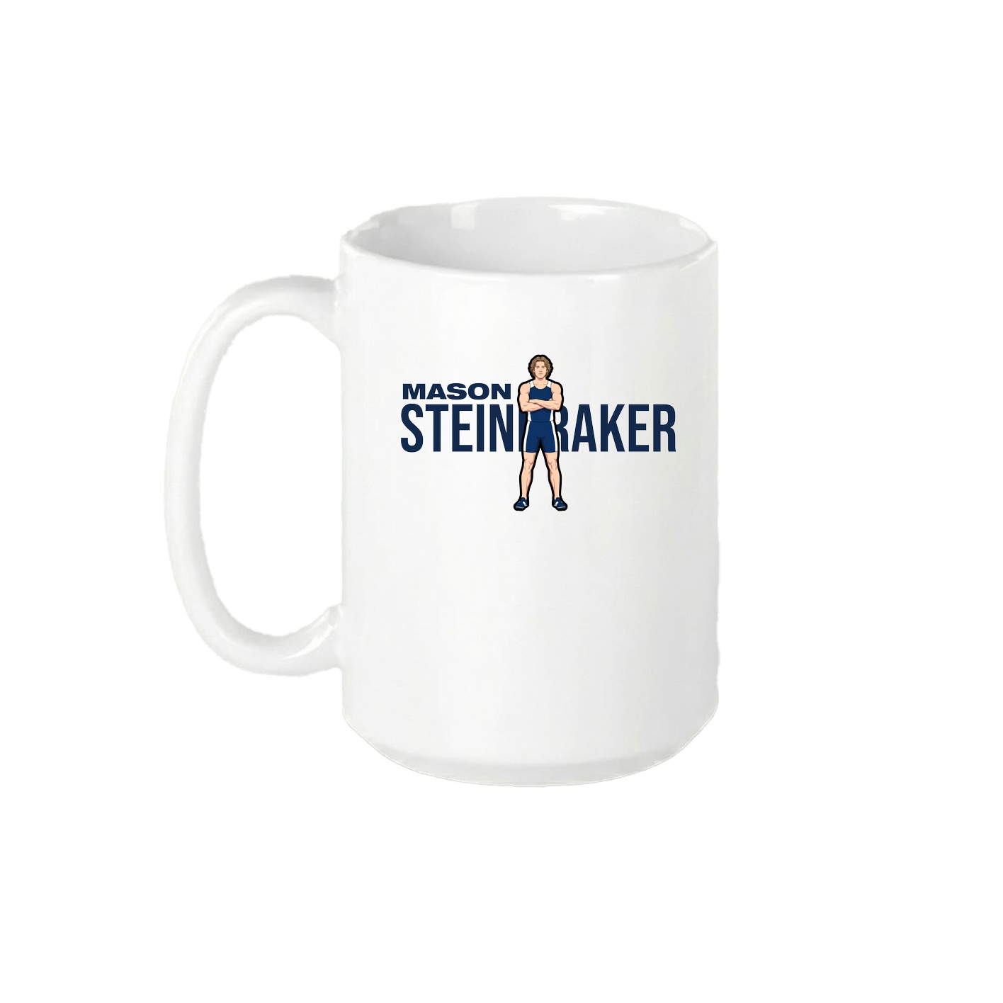 15oz Coffee Mug — Player Name in White