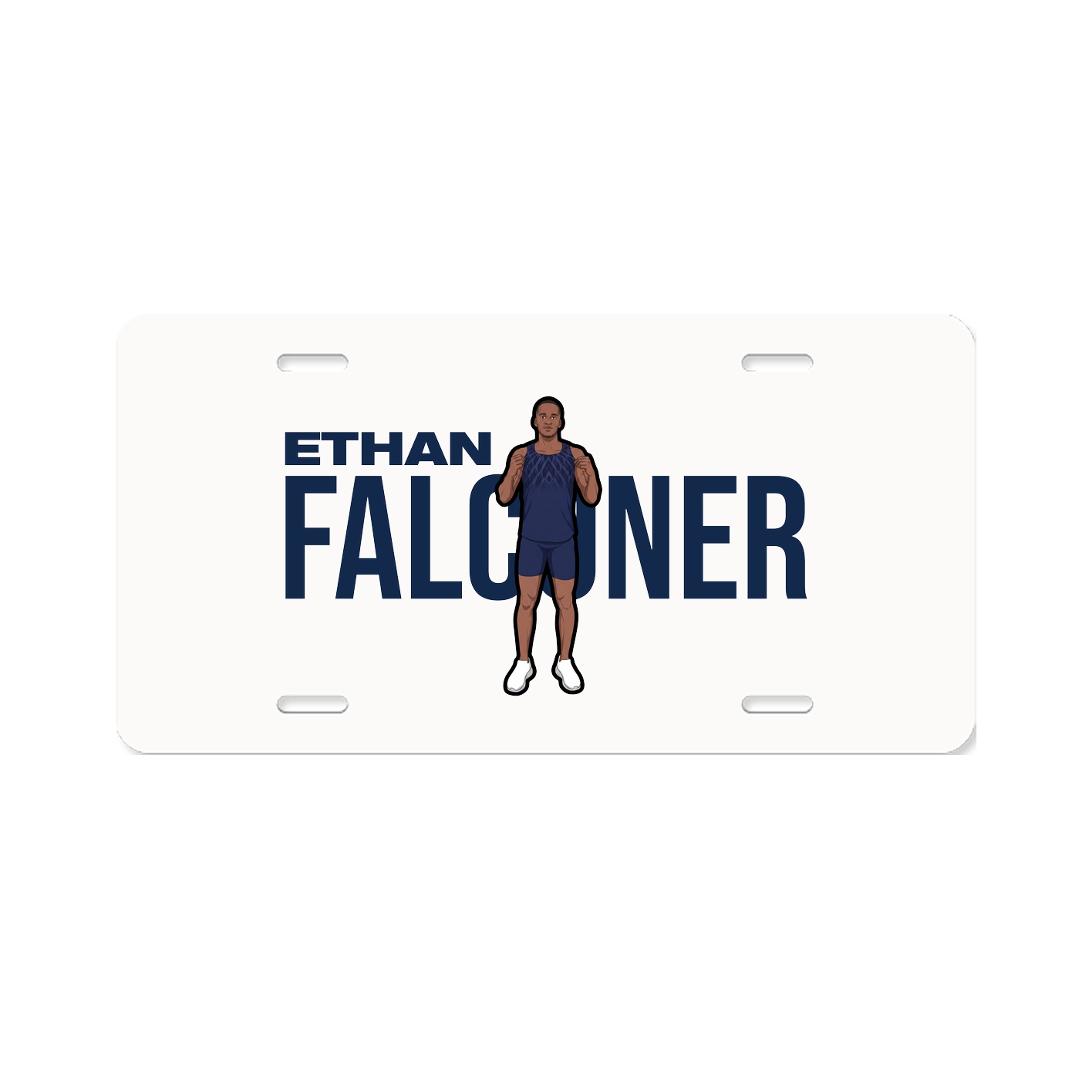 License Plate — Player Name in Classic