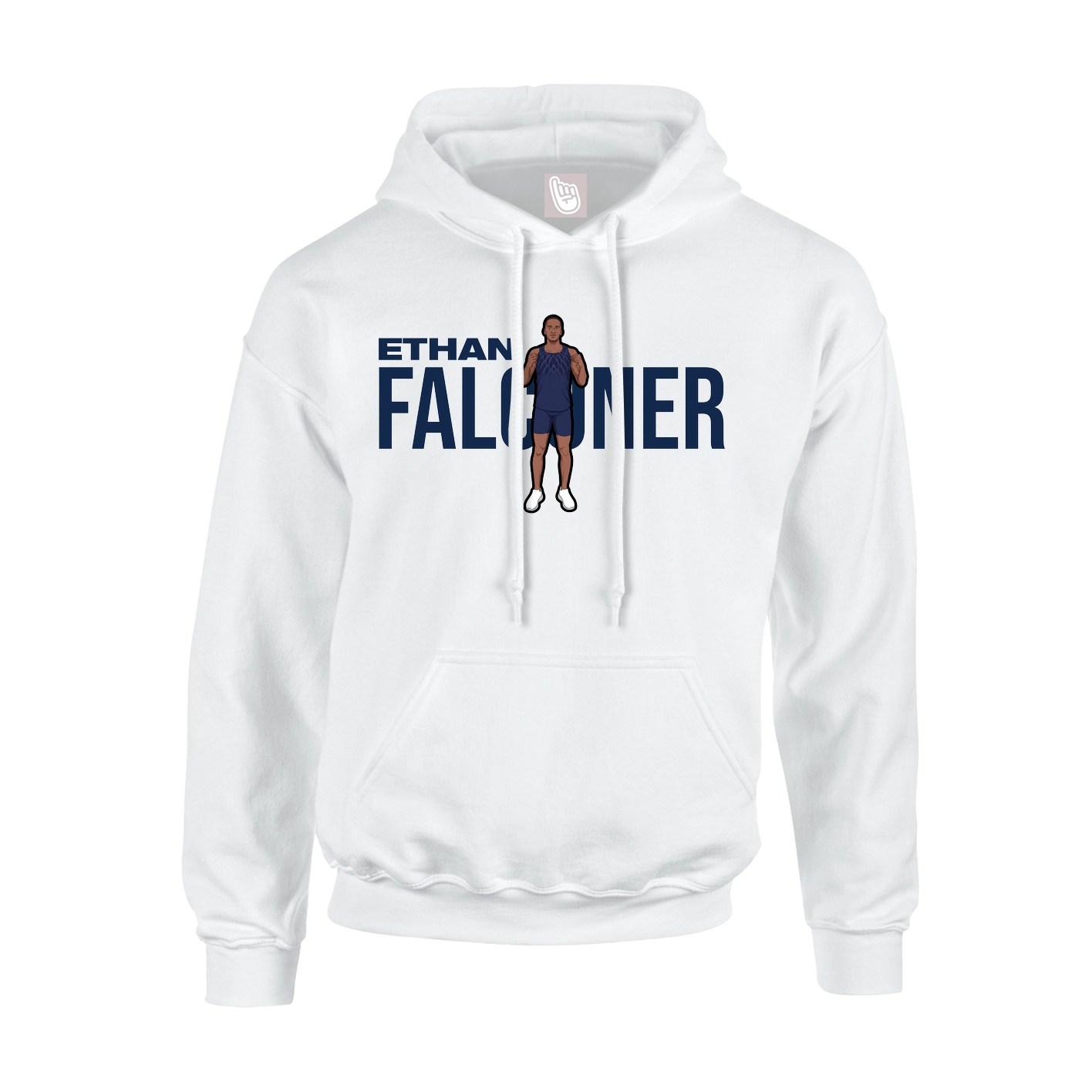 Youth Hoodie — Player Name in White