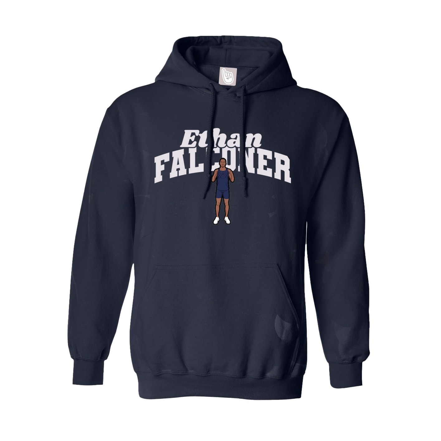 Youth Hoodie — Signature Arch in Navy