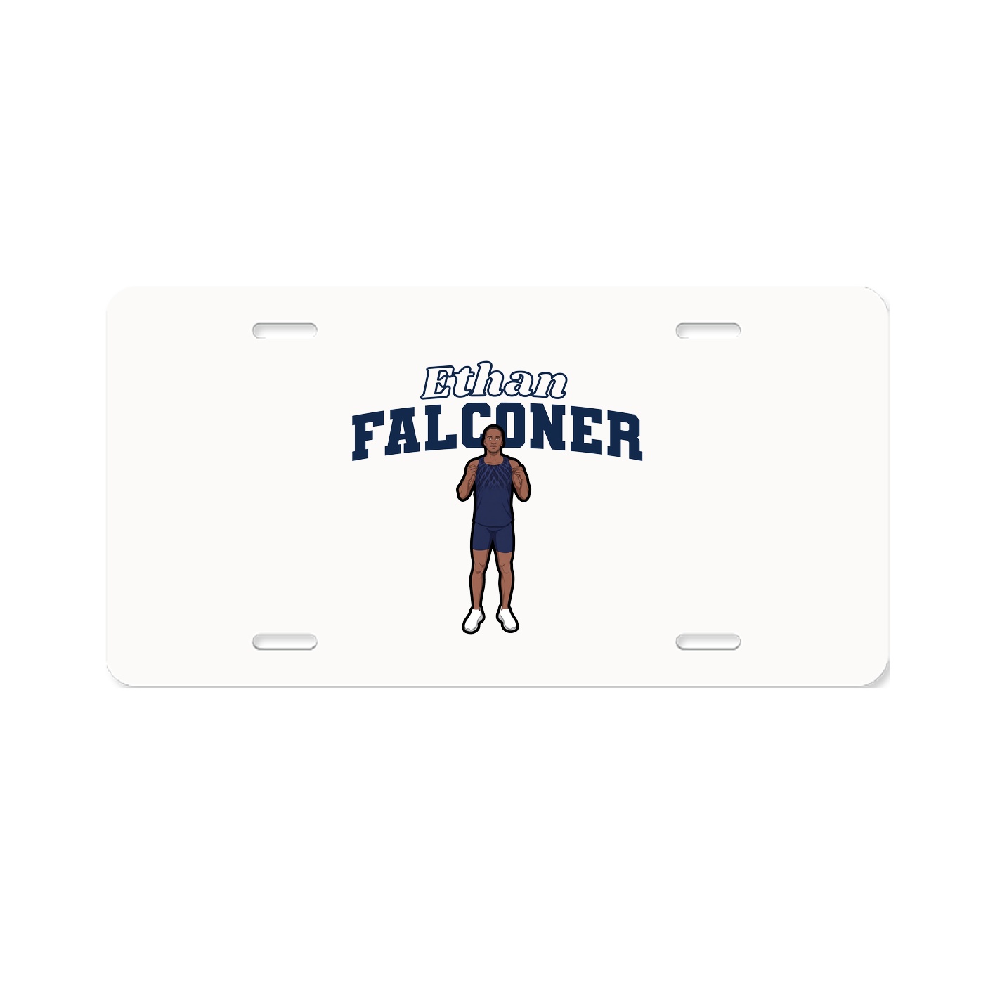 License Plate — Name Arch in Classic