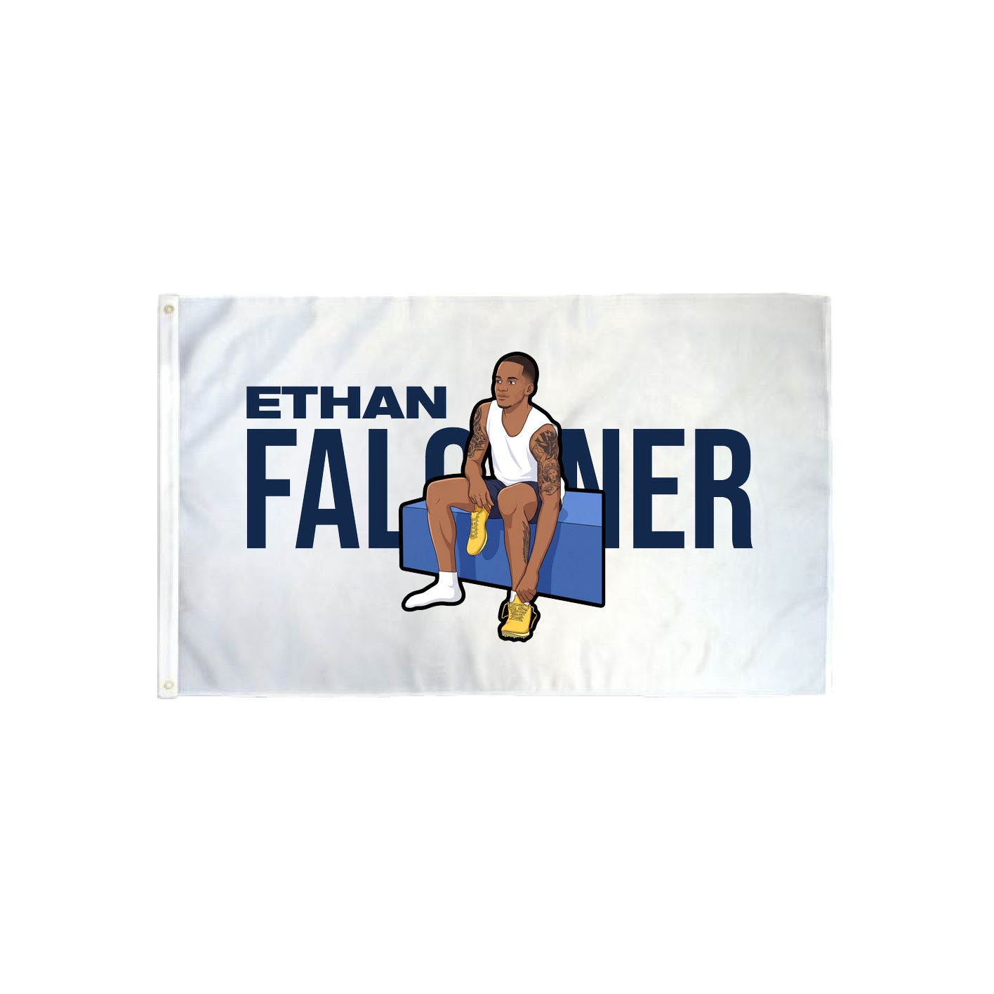3x5 Flag — Player Name in Classic