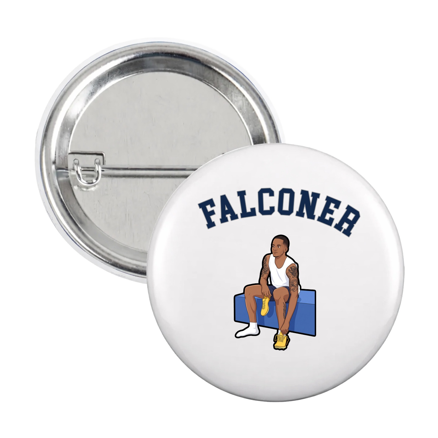 Game Day Button — Shirsey Arch in White