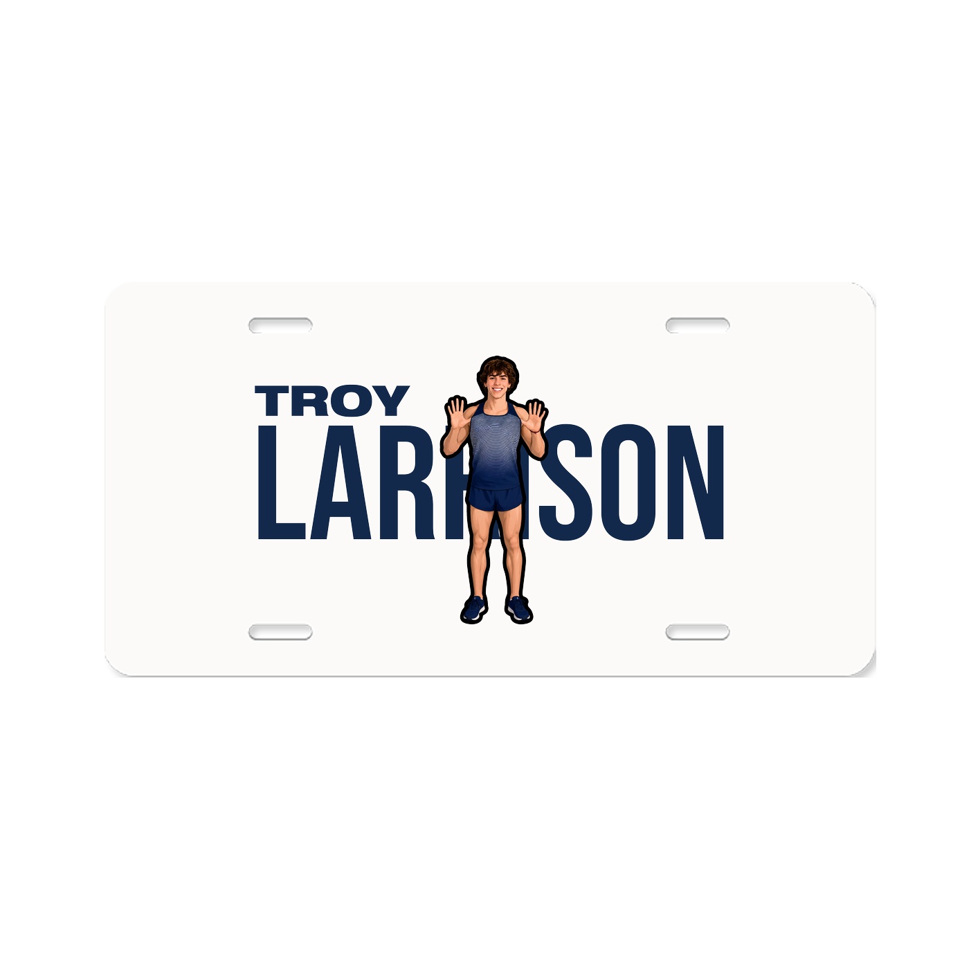 License Plate — Player Name in Classic