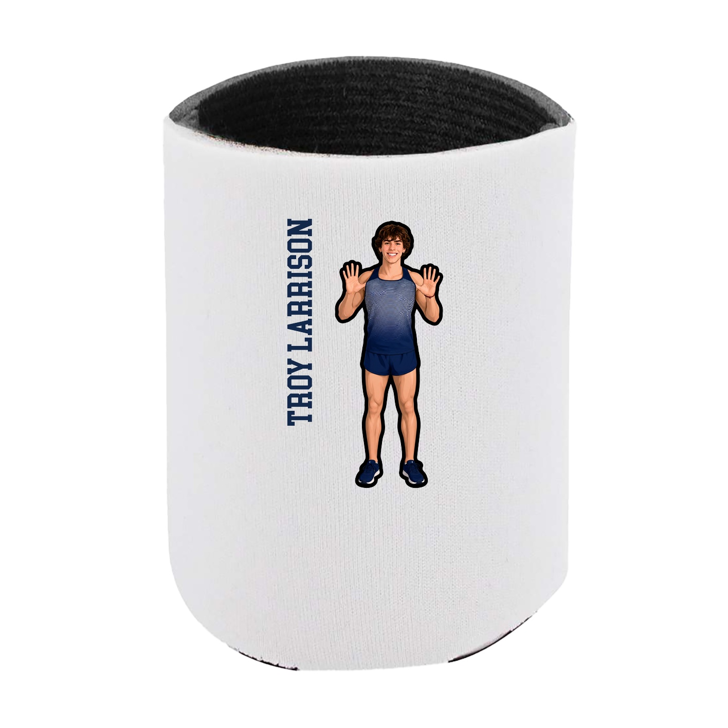 Can Holder — Name Vertical in White