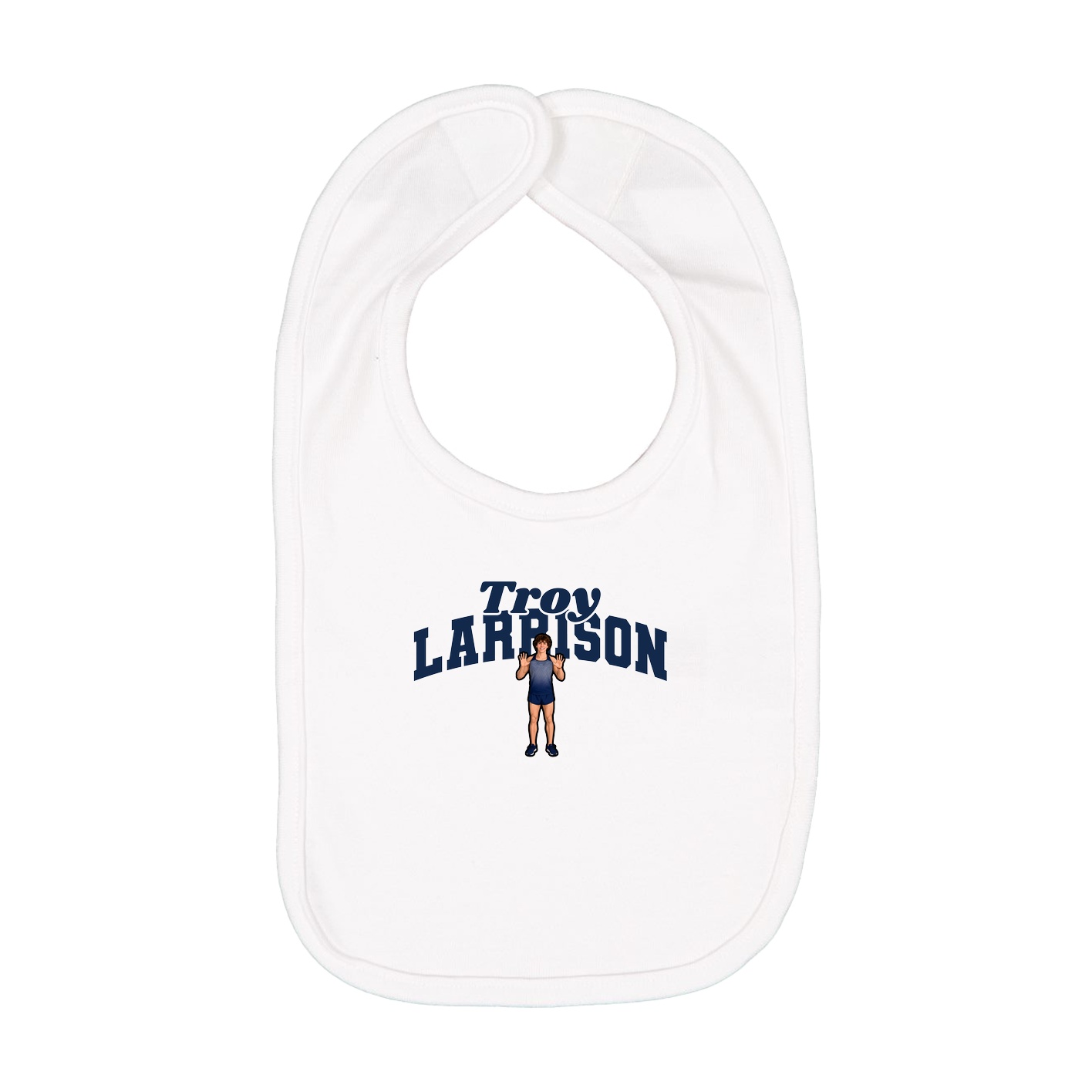 Infant Bib — Signature Arch in White