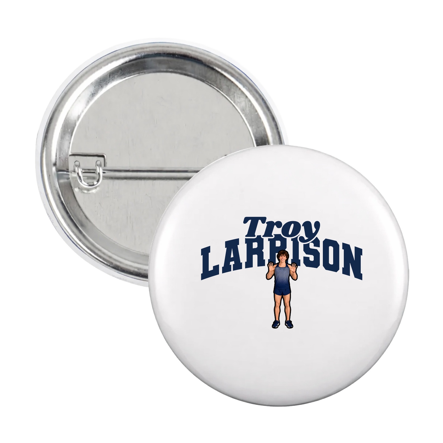 Game Day Button — Signature Arch in White