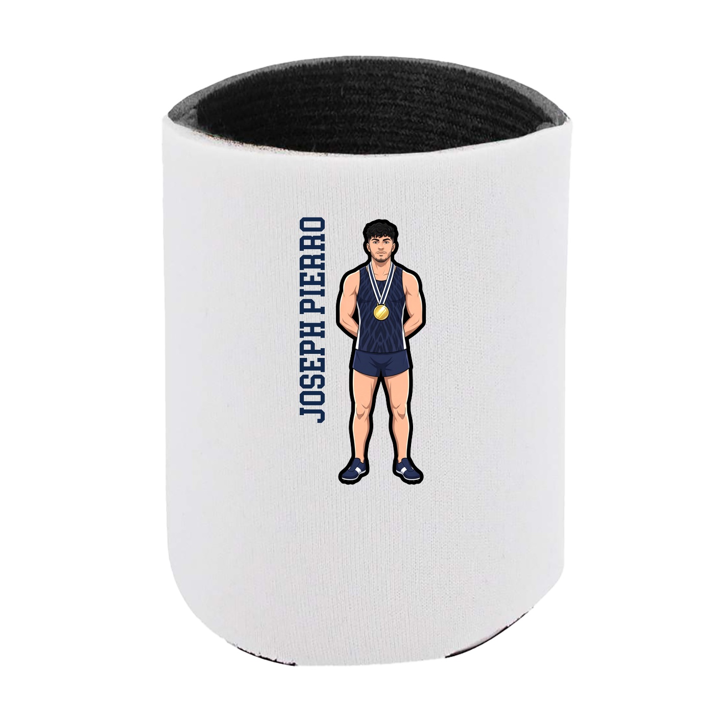 Can Holder — Name Vertical in White