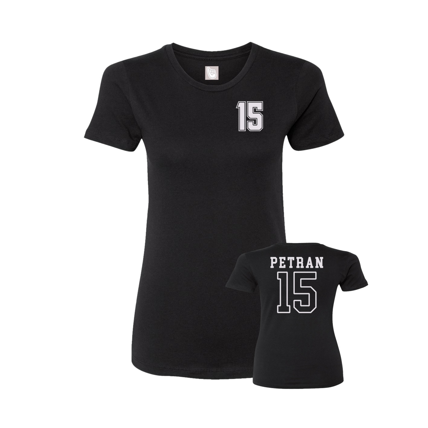 Womens Tee — Chest Back in Black