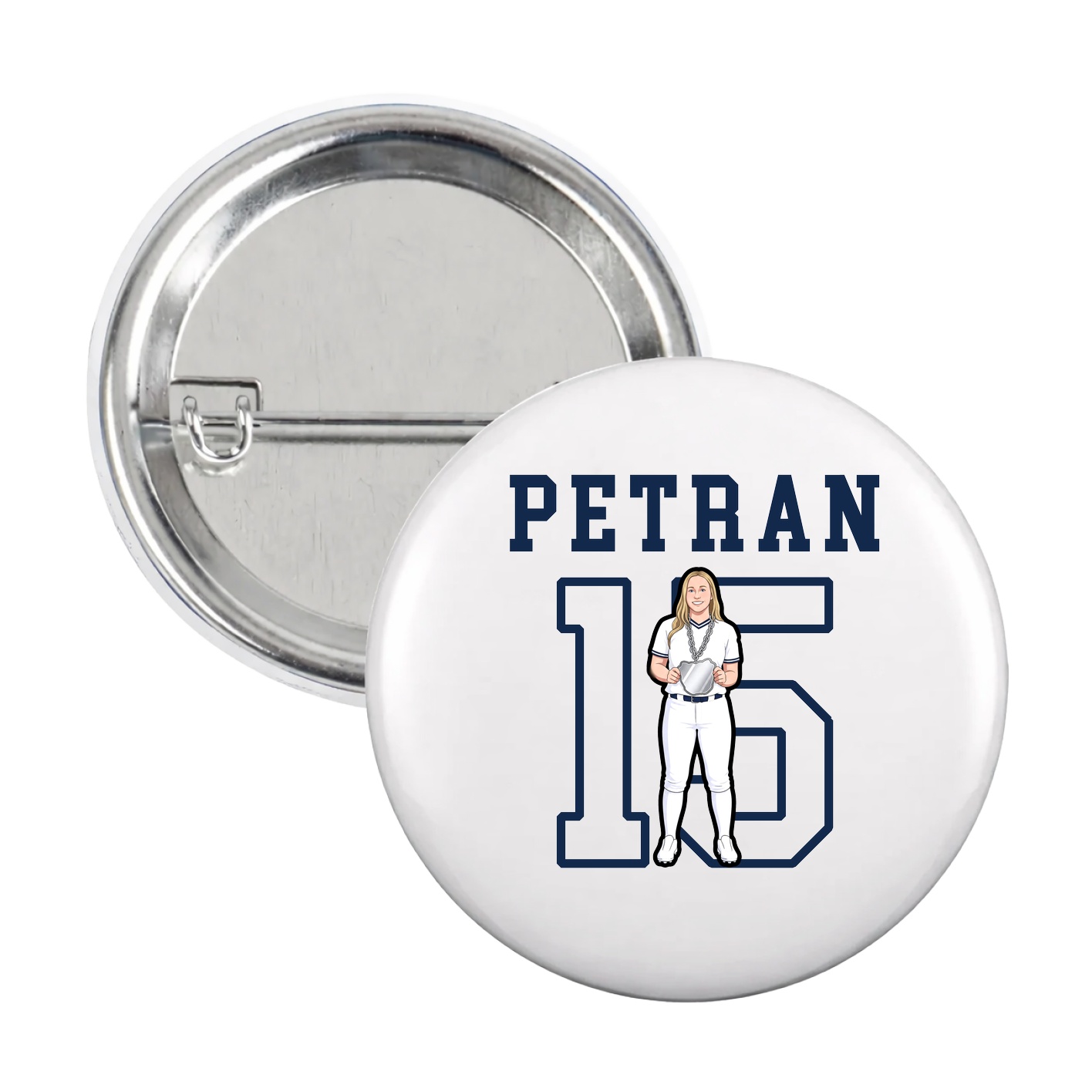 Game Day Button — Shirsey in White