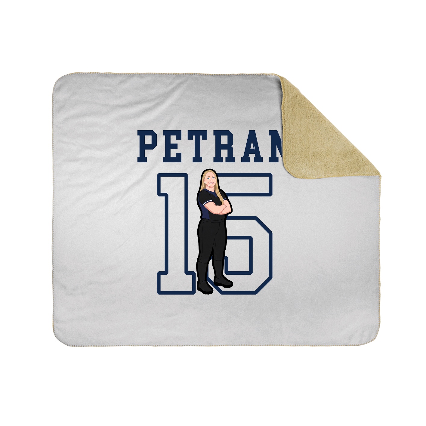 Throw Blanket — Shirsey in White