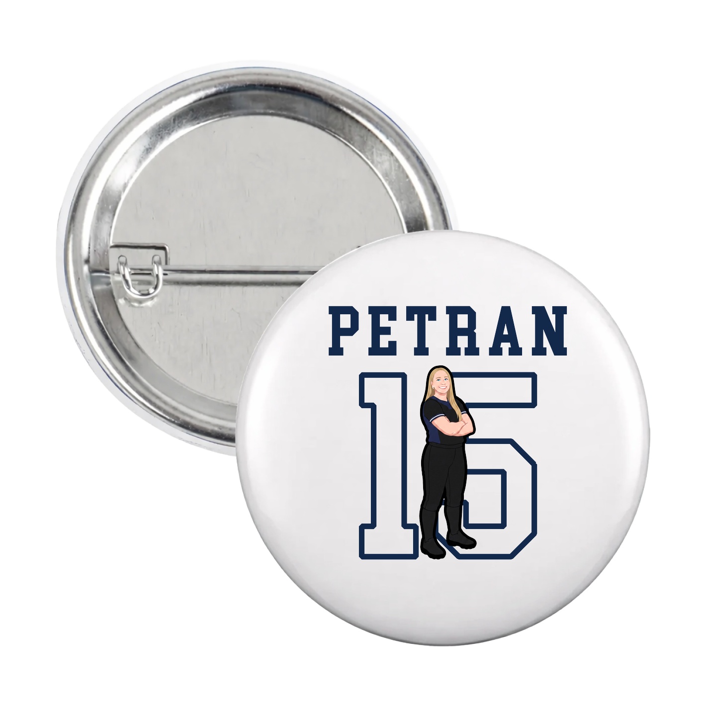 Game Day Button — Shirsey in White