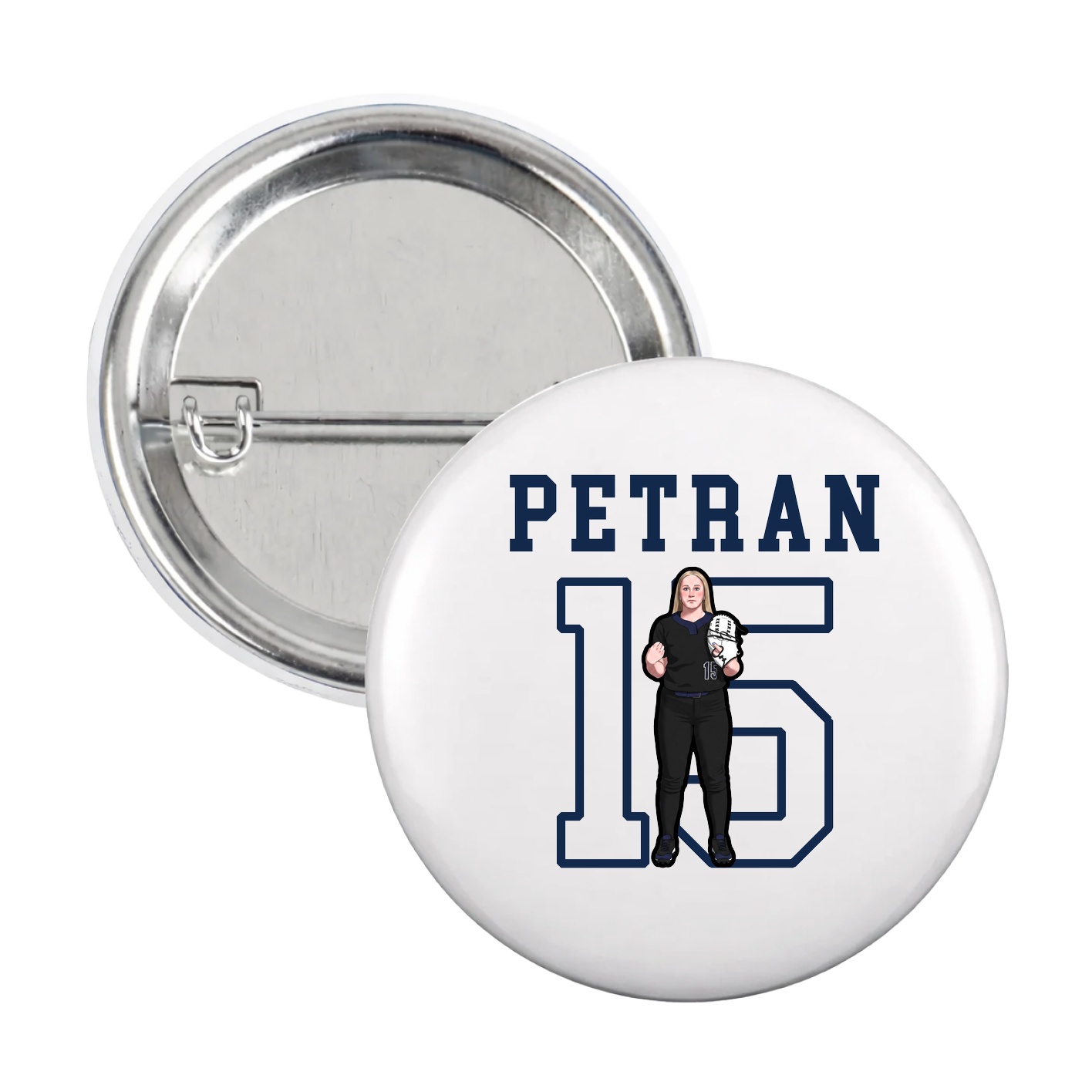 Game Day Button — Shirsey in White