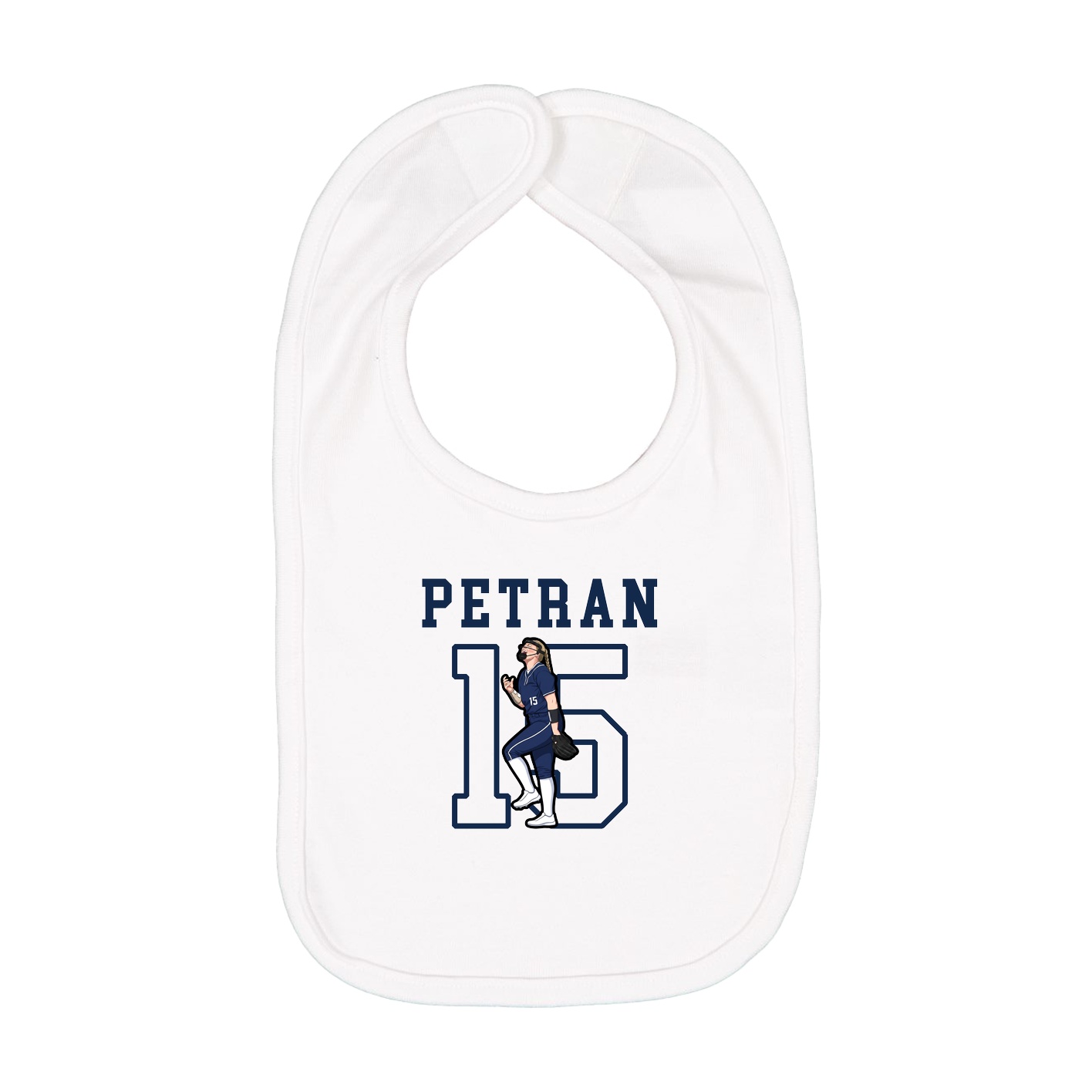 Infant Bib — Shirsey in White