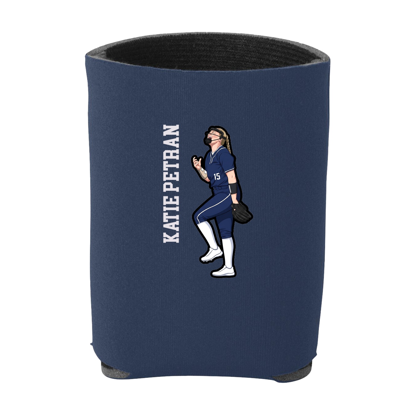 Can Holder — Name Vertical in Navy