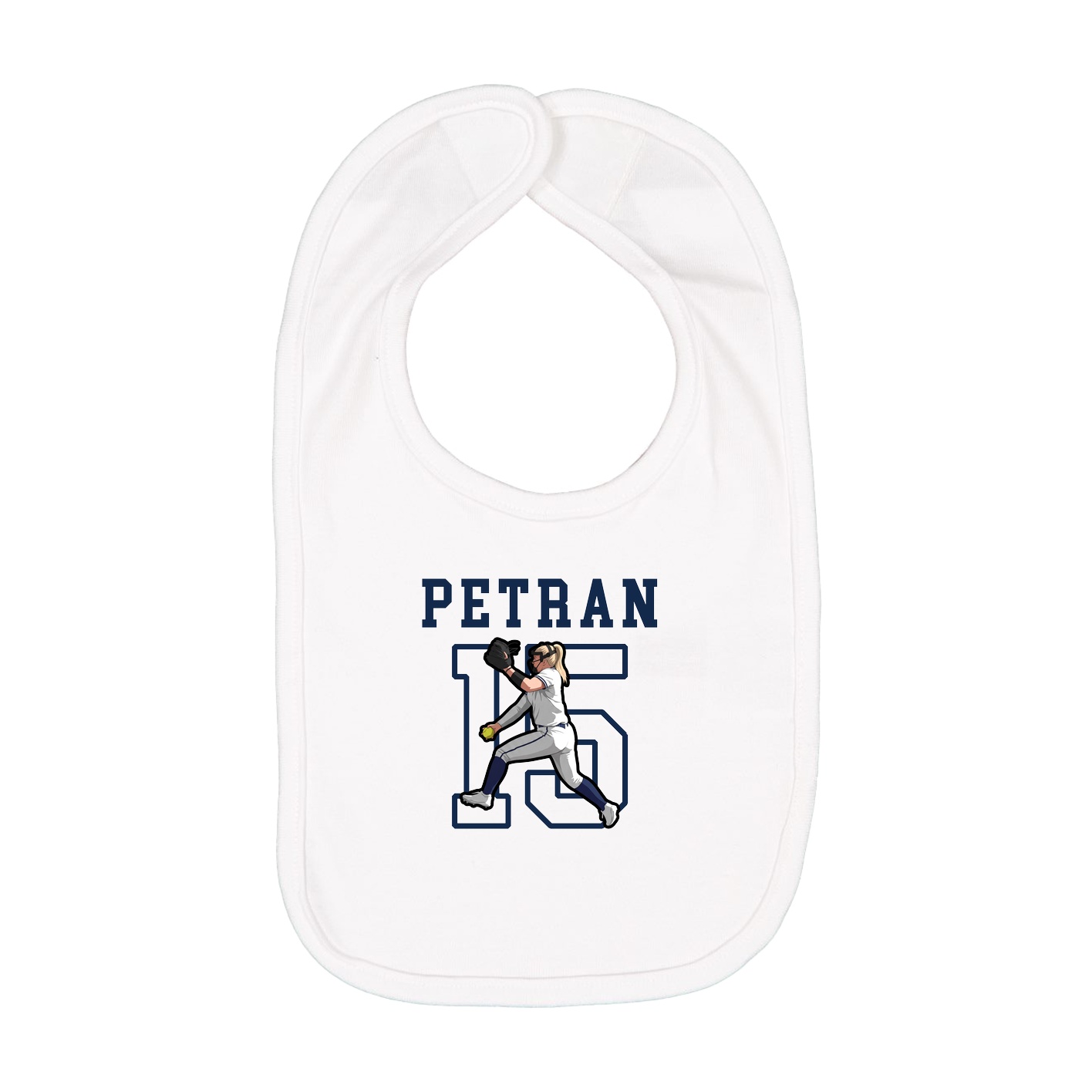 Infant Bib — Shirsey in White