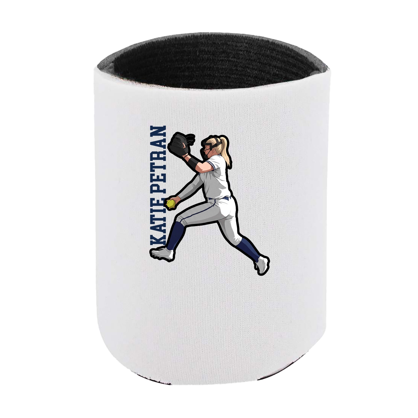 Can Holder — Name Vertical in White