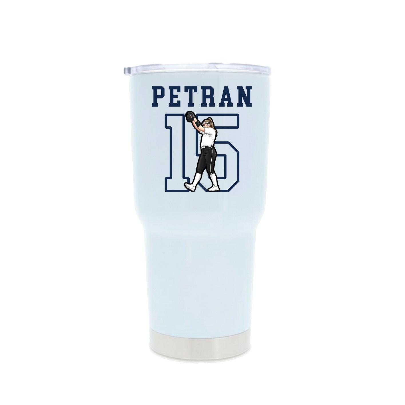 30oz Stainless Steel Tumbler — Shirsey in White