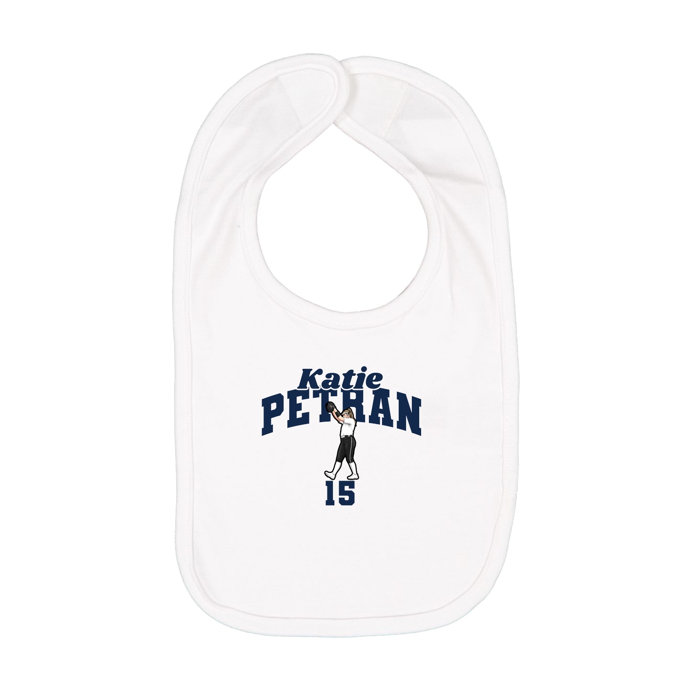 Infant Bib — Signature Arch in White