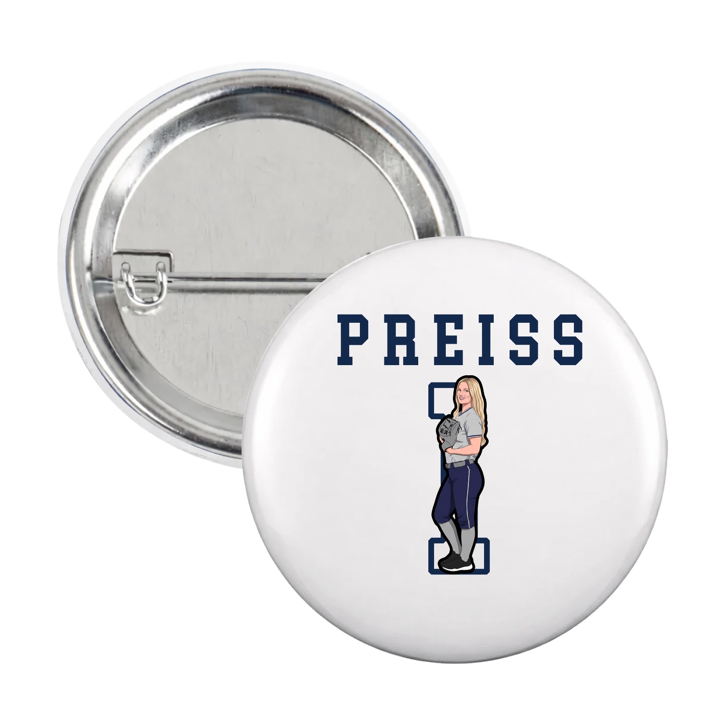 Game Day Button — Shirsey in White