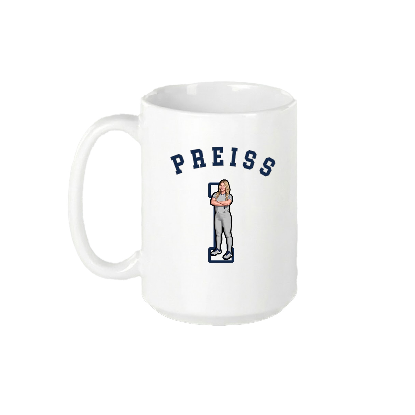 15oz Coffee Mug — Shirsey Arch in White