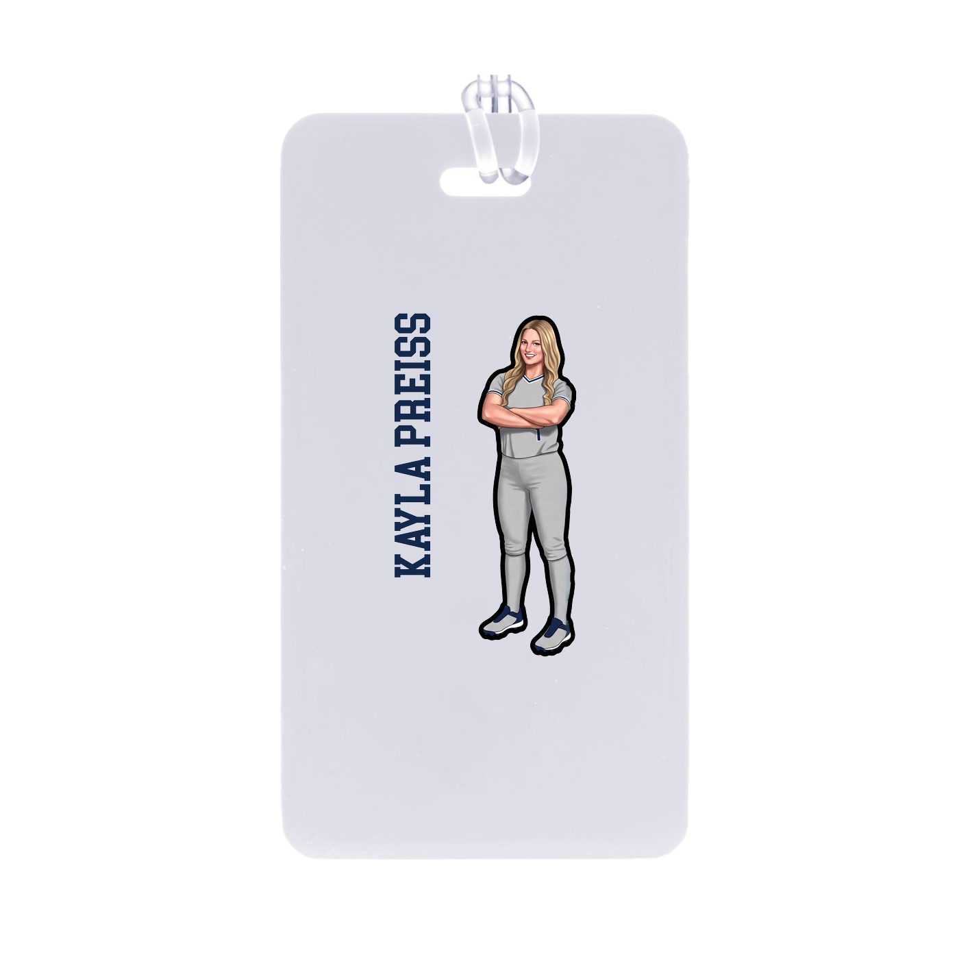 Bag Tag — Name Vertical in Classic