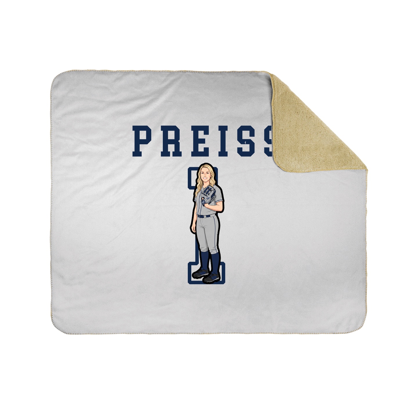 Throw Blanket — Shirsey in White