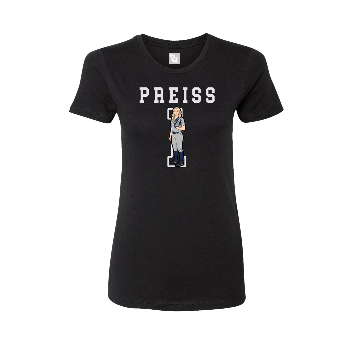 Fitted Women's Tee — Shirsey in Black