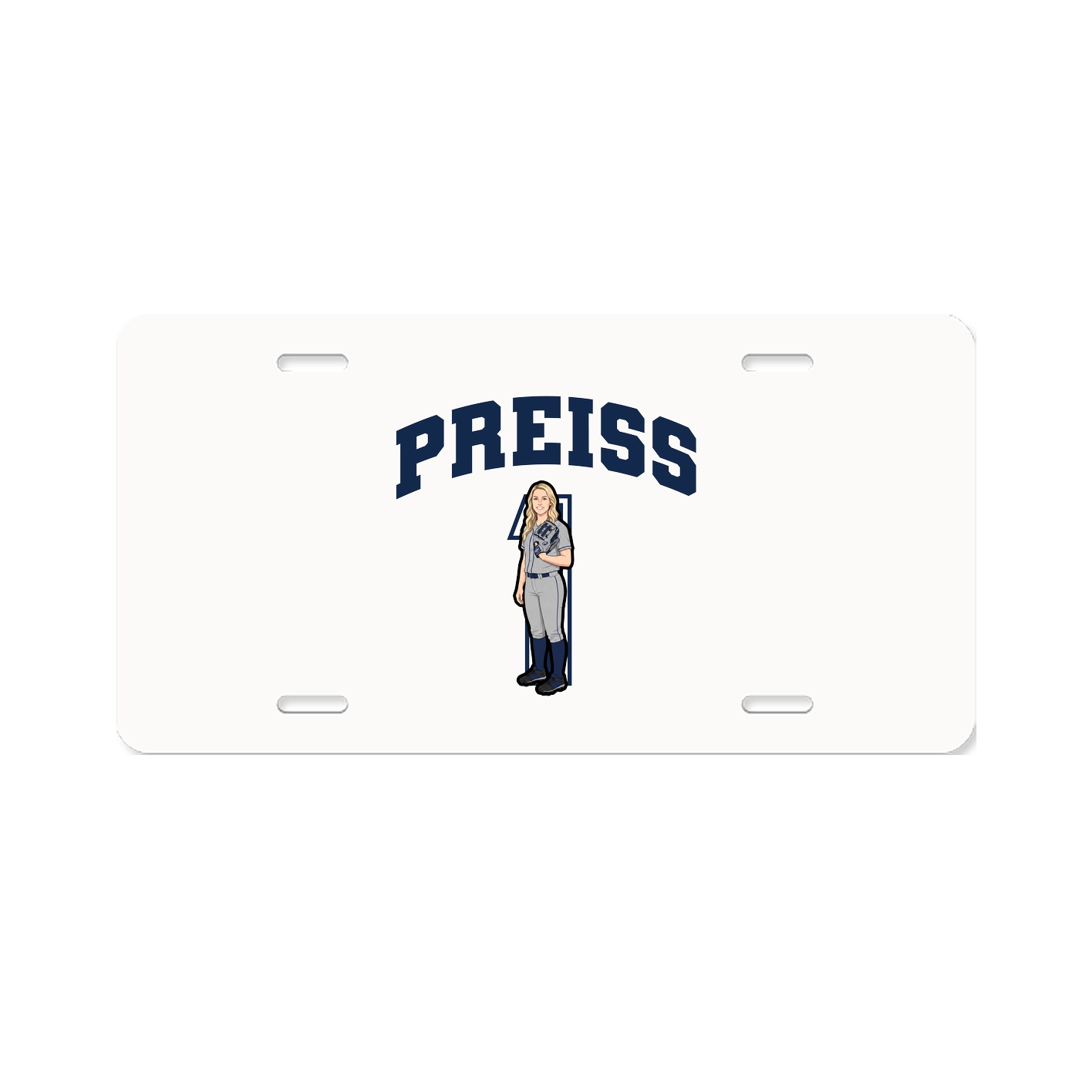 License Plate — Number in Classic