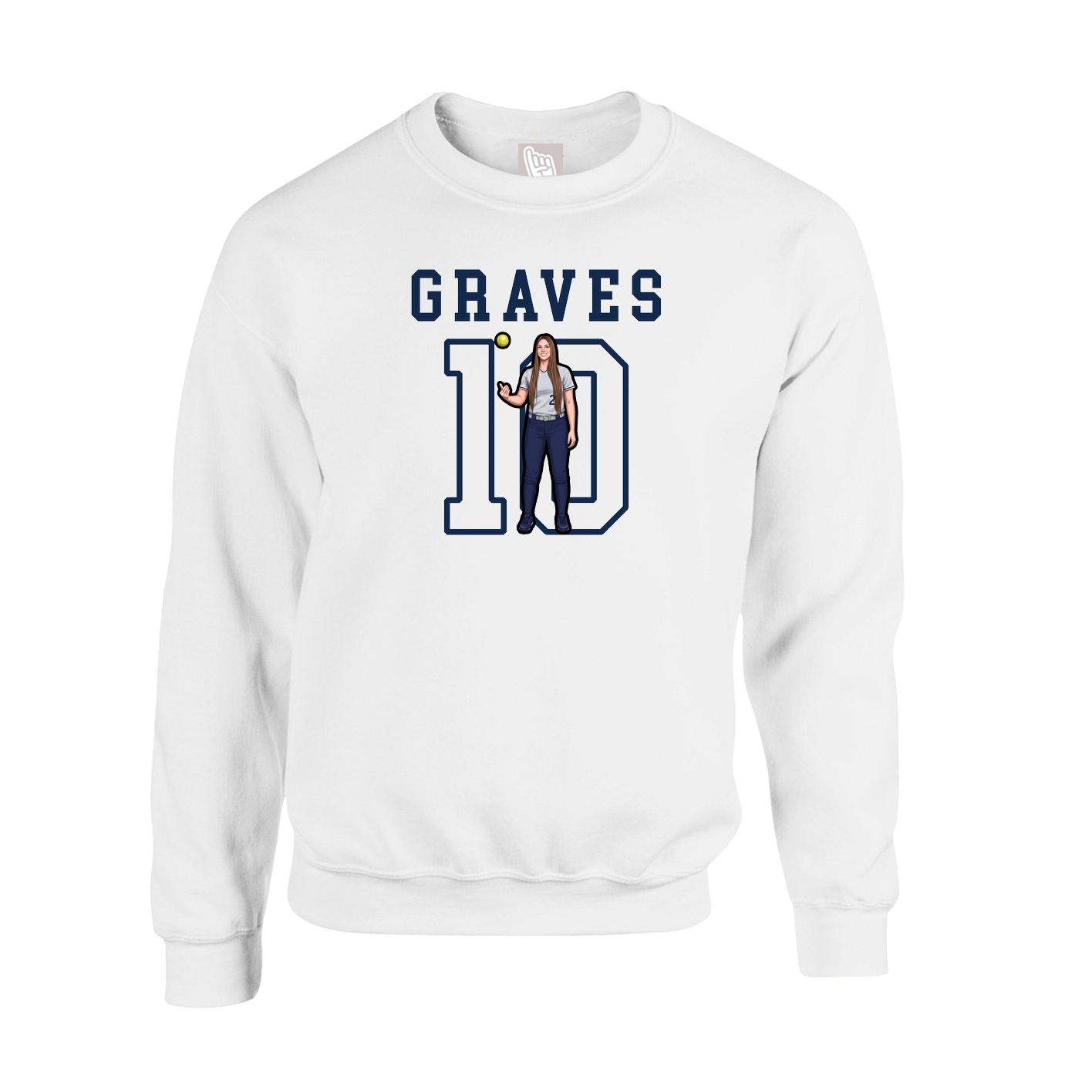 Fleece Crew — Shirsey in White