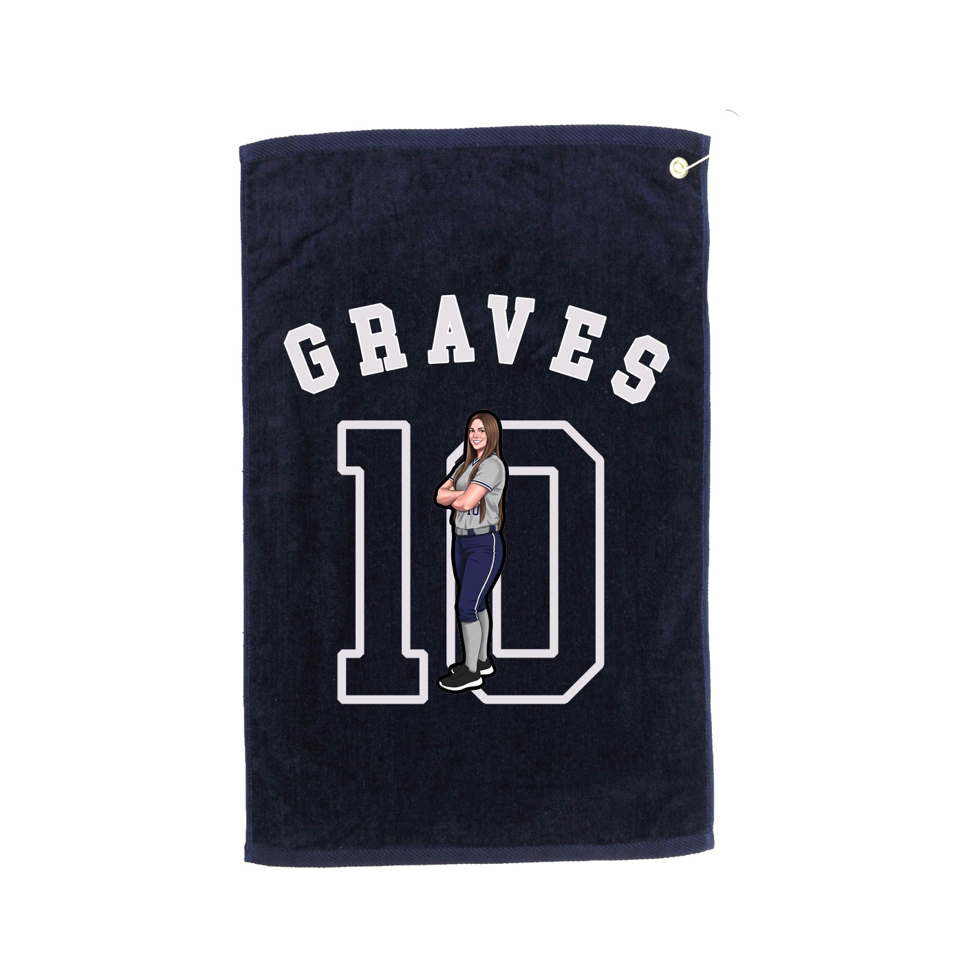 Golf Towel — Shirsey Arch in Navy