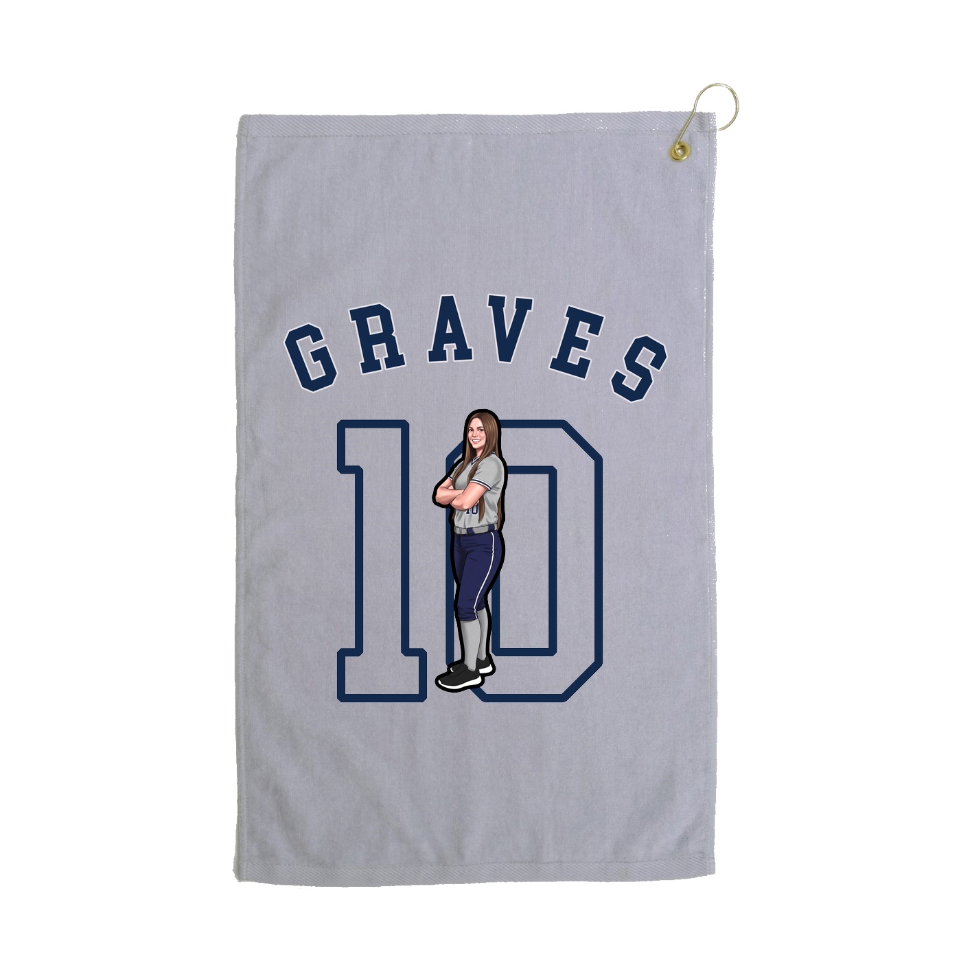 Golf Towel — Shirsey Arch in Grey