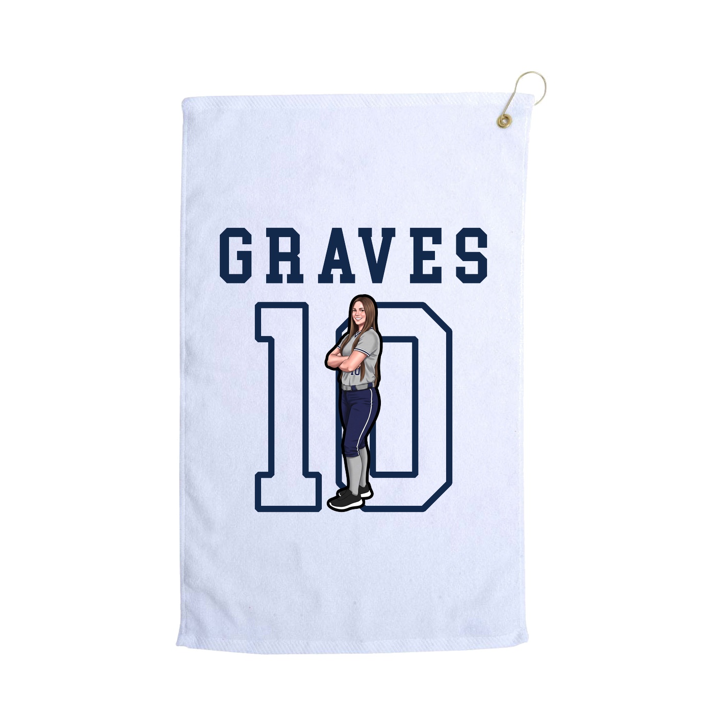 Golf Towel — Shirsey in White