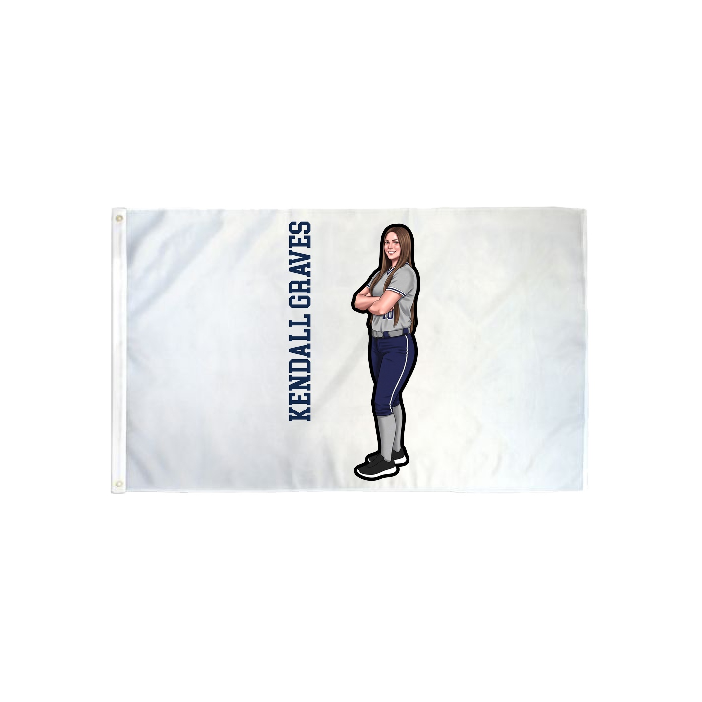 3x5 Flag — Name Vertical in Classic