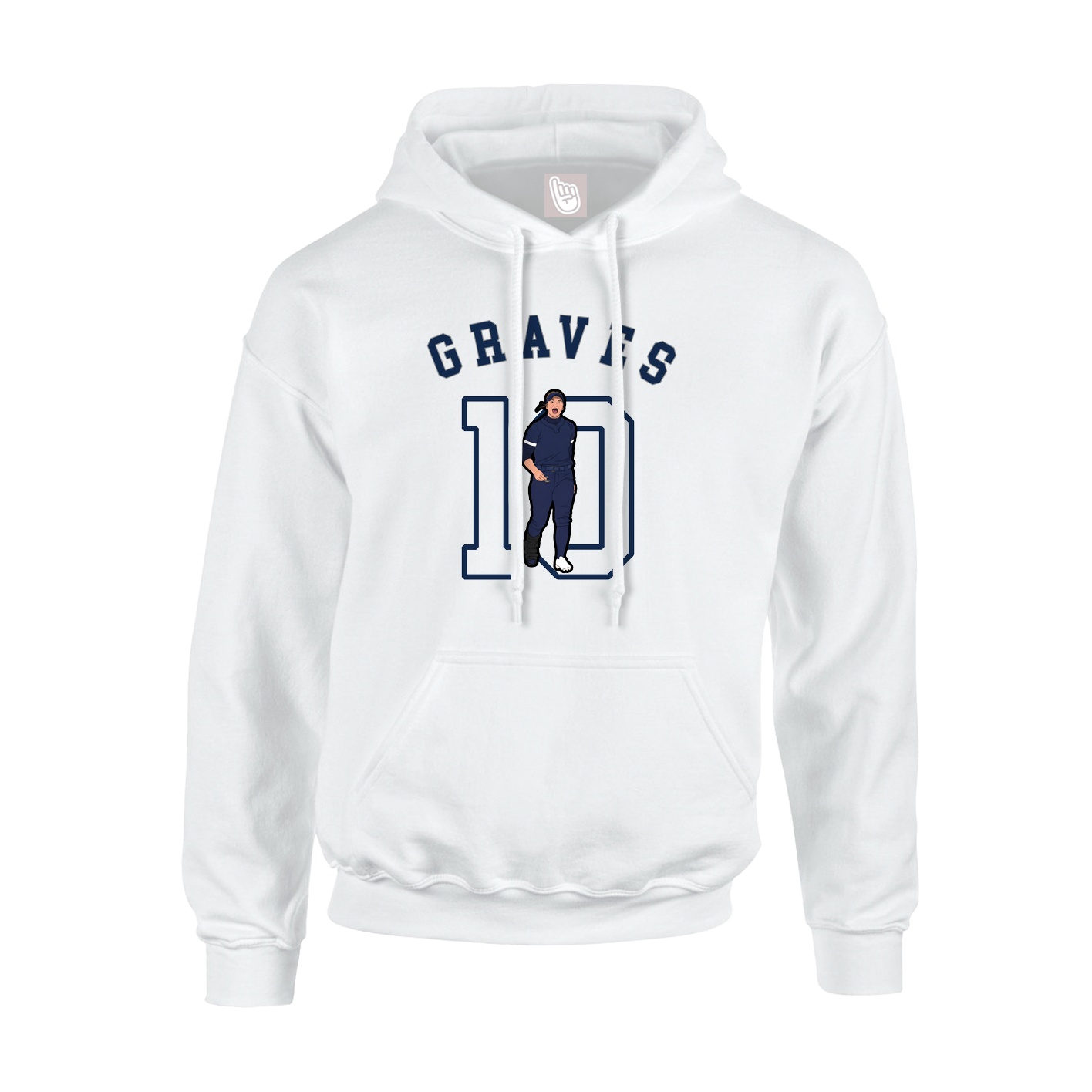 Youth Hoodie — Shirsey Arch in White