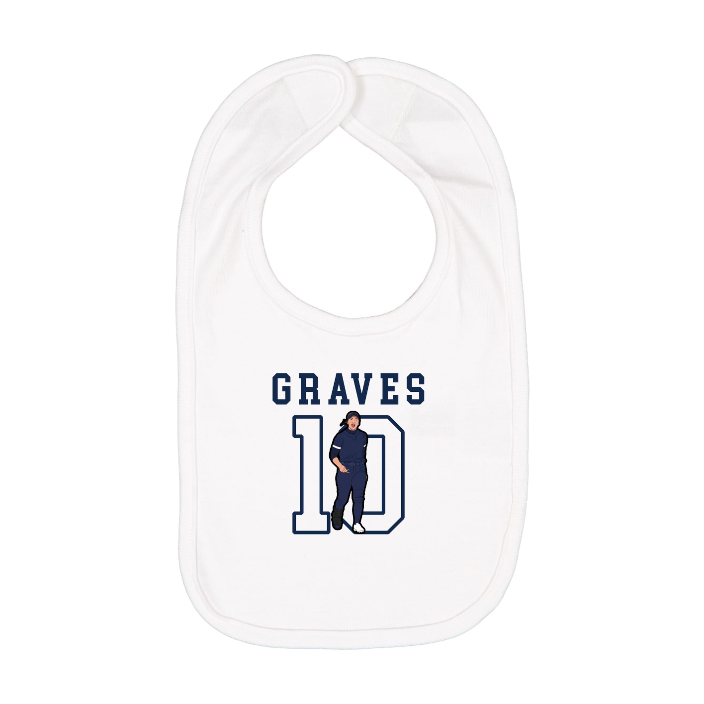 Infant Bib — Shirsey in White