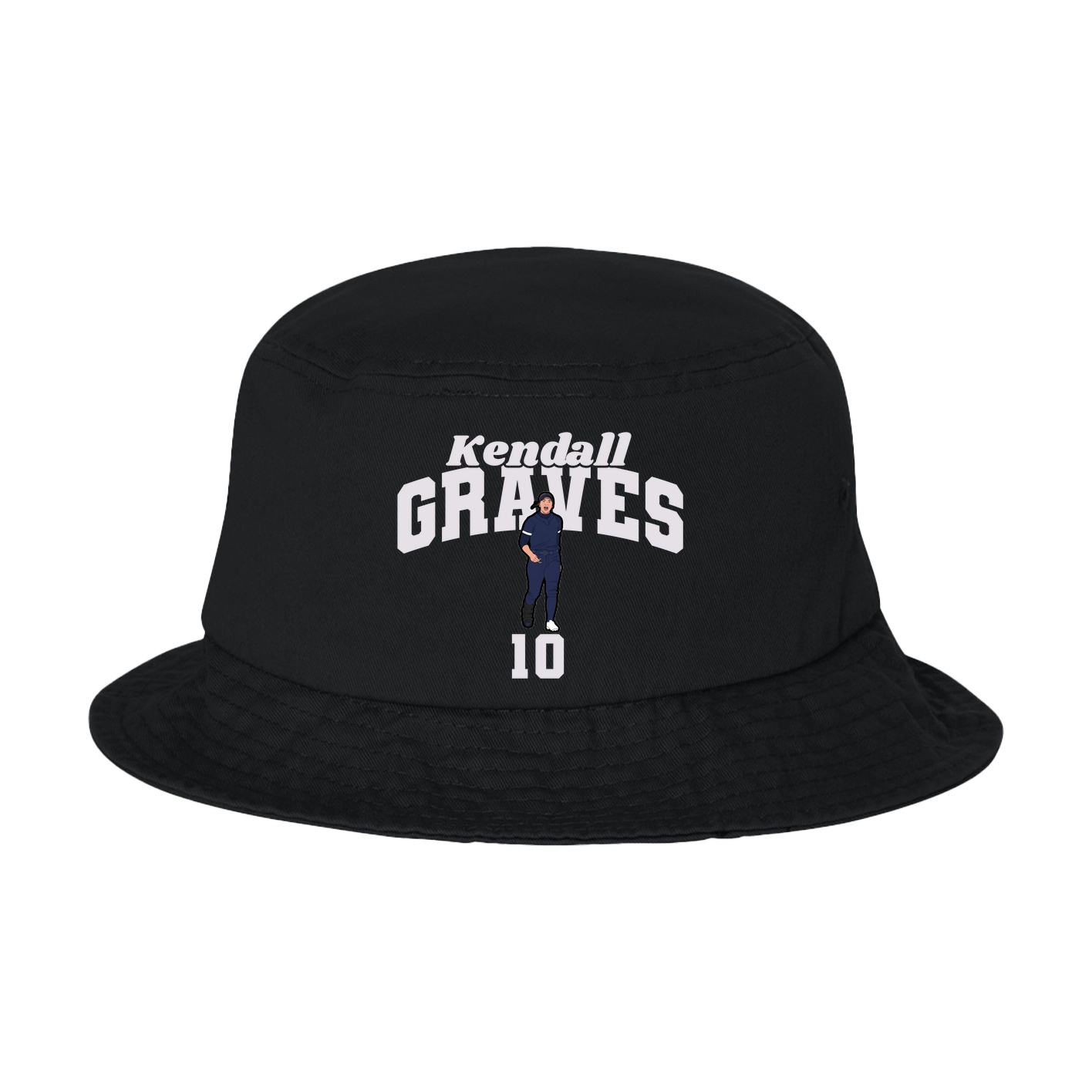 Bucket Cap — Signature Arch in Black
