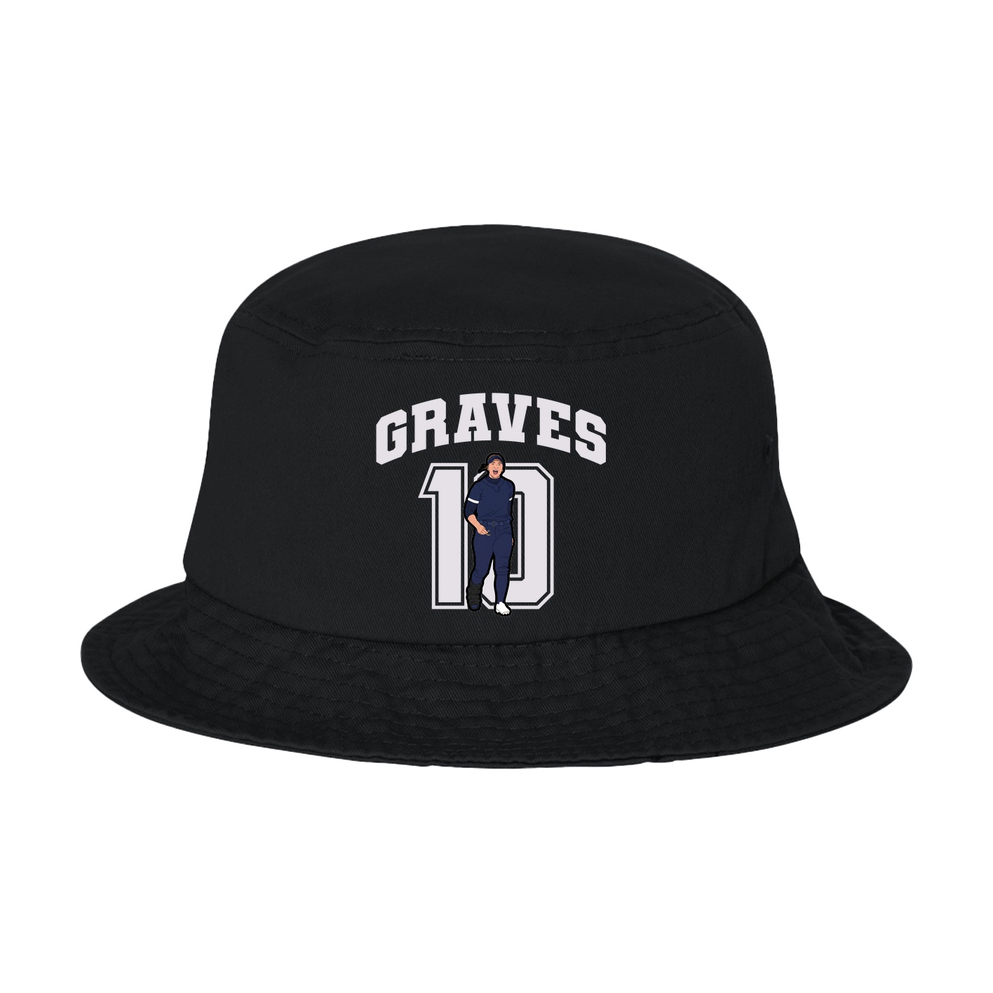 Bucket Cap — Number in Black